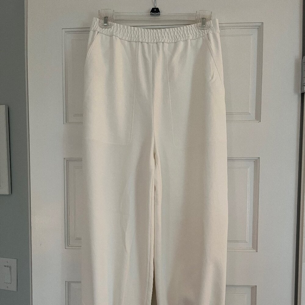 Tibi Chalky Drape Plashet Jogger- Regular- White- SR - Picture 2 of 13
